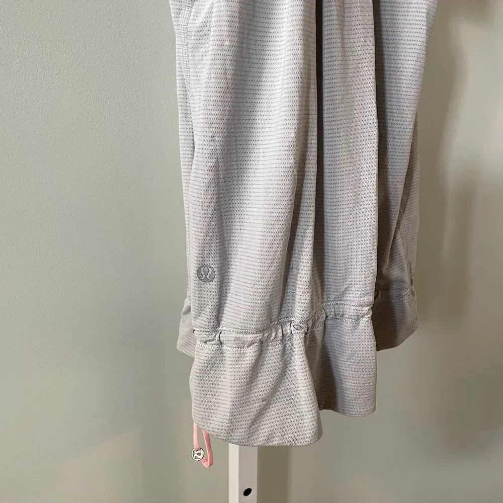 Lululemon Baby Pink & Gray Rest Less Racerback